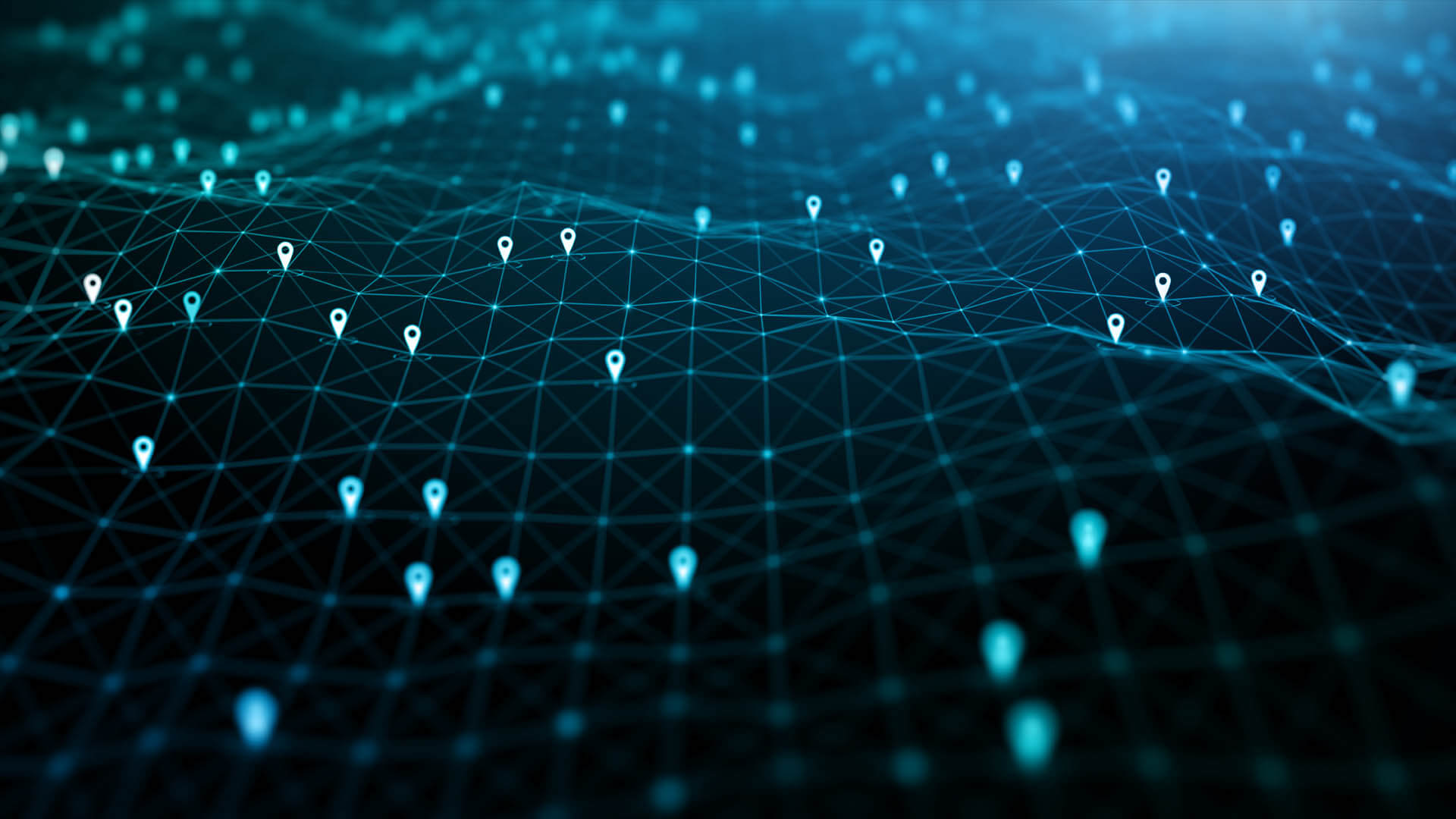 Map with location pins